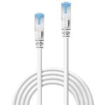 Cat6A S/FTP tinklo kabelis, 0.3m, baltas
