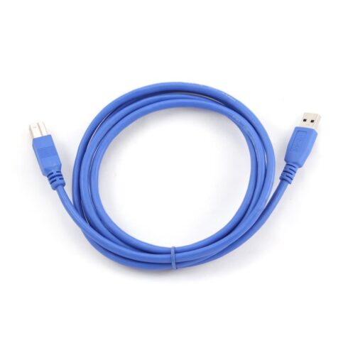 USB 3.0 laidas AM-BM, 3 metrų ilgio, iki 600 MBps greitis