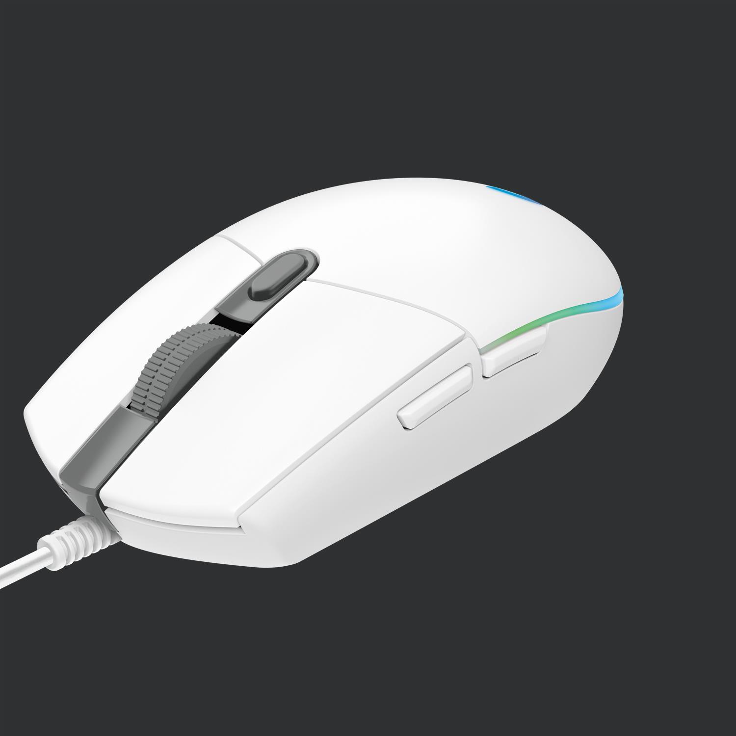 436d0c3e-b3bc-41b0-bc0a-25eb4a6231e4 MOUSE USB OPTICAL G203/WHITE 910-005797 LOGITECH