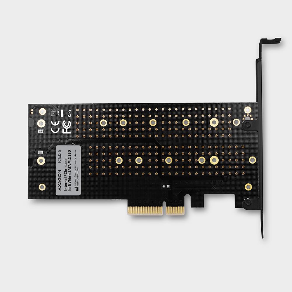 45333fd9-a4e4-46fa-9313-60b1009f440c SSD ACC ADAPTER NVME/SATA/M.2/SP&LP PCEM2-D AXAGON