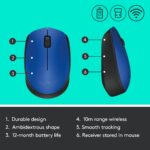 MOUSE USB OPTICAL WRL M171/BLUE 910-004640 LOGITECH