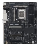 Motininė plokštė ASUS PROART Z890-CREATOR WIFI, išvaizda iš viršaus su jungtimis