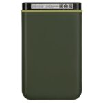 Išorinis HDD TRANSCEND StoreJet 1TB, žalias, matomas iš šono