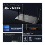 Wireless Router TP-LINK 3600 Mbps Wi-Fi 7 4x10/100/1000M 1x10/100/1000M Number of antennas 4 ARCHERBE220