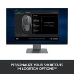 Pelė Logitech M705 su 7 mygtukais, matoma iš šono