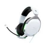 Ausinės HyperX CloudX Stinger 2 su balta ir žalia spalva