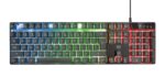 Klaviatūra ir pelė GXT 838 Azor, matoma iš šono su LED apšvietimu