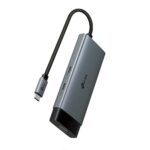 I/O HUB USB-C 5PORT UH5020C su 4K@60Hz HDMI ir 100W Power Delivery