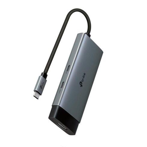 I/O HUB USB-C 5PORT UH5020C su 4K@60Hz HDMI ir 100W Power Delivery