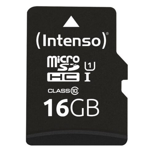Micro SDHC atminties kortelė 16GB su UHS-I standartu