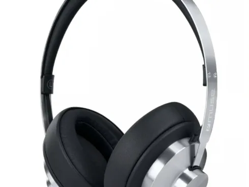 Muse Stereo Headphones   M-298 SBL   Bluetooth   ANC   Black/Silver