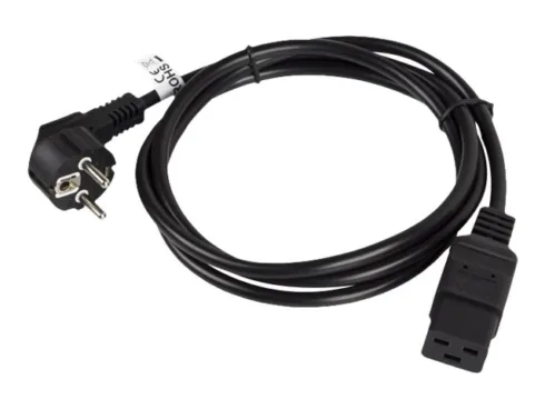 Lanberg CEE 7/7->IEC 320 C19 power cord 1.8m 16A VDE, black   Lanberg