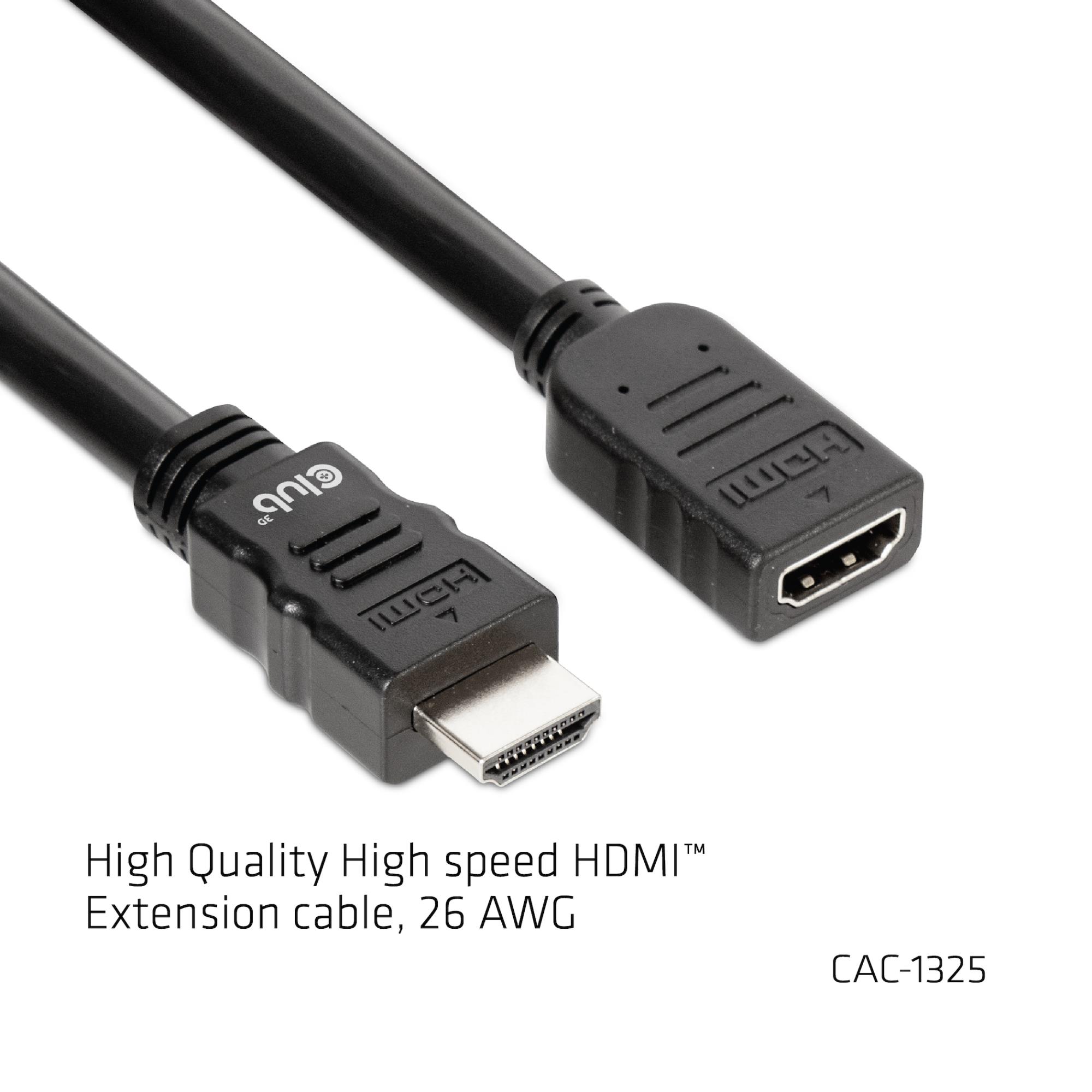 497669a7-b34a-47b0-bbb3-bbb1f3adb143 CABLE HDMI TO HDMI 5M/M/F CAC-1325 CLUB3D