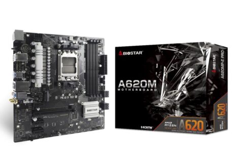 BIOSTAR A620MP-EPRO pagrindinė plokštė su DDR5 ir PCIe 4.0