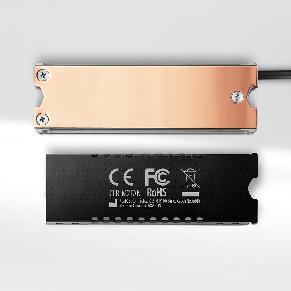 49cf7cb4-4f0a-4729-a6f8-2c655c768628 SSD ACC COOLER M.2 COPPER FAN/CLR-M2FAN AXAGON