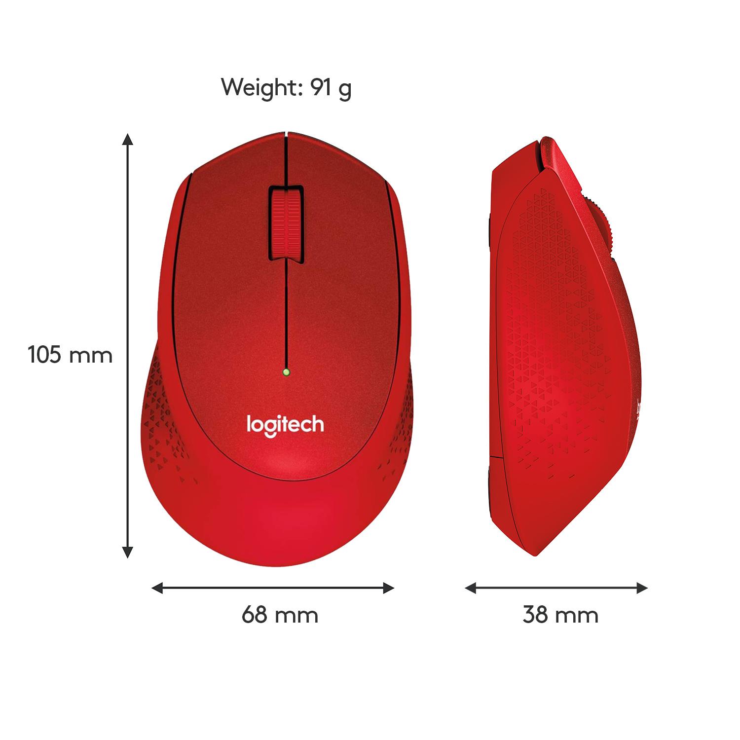 4a3c22cf-9be3-4fa9-b6be-1c915a287262 MOUSE USB OPTICAL WRL M330/SILENT RED 910-004911 LOGITECH