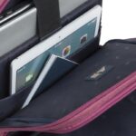 Kuprinė Suzuka 15.6" raudona, matoma iš šono su užtrauktuku