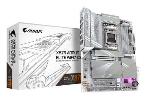 GIGABYTE X870AELITE su DDR5 atmintimi ir 4 M.2 lizdais