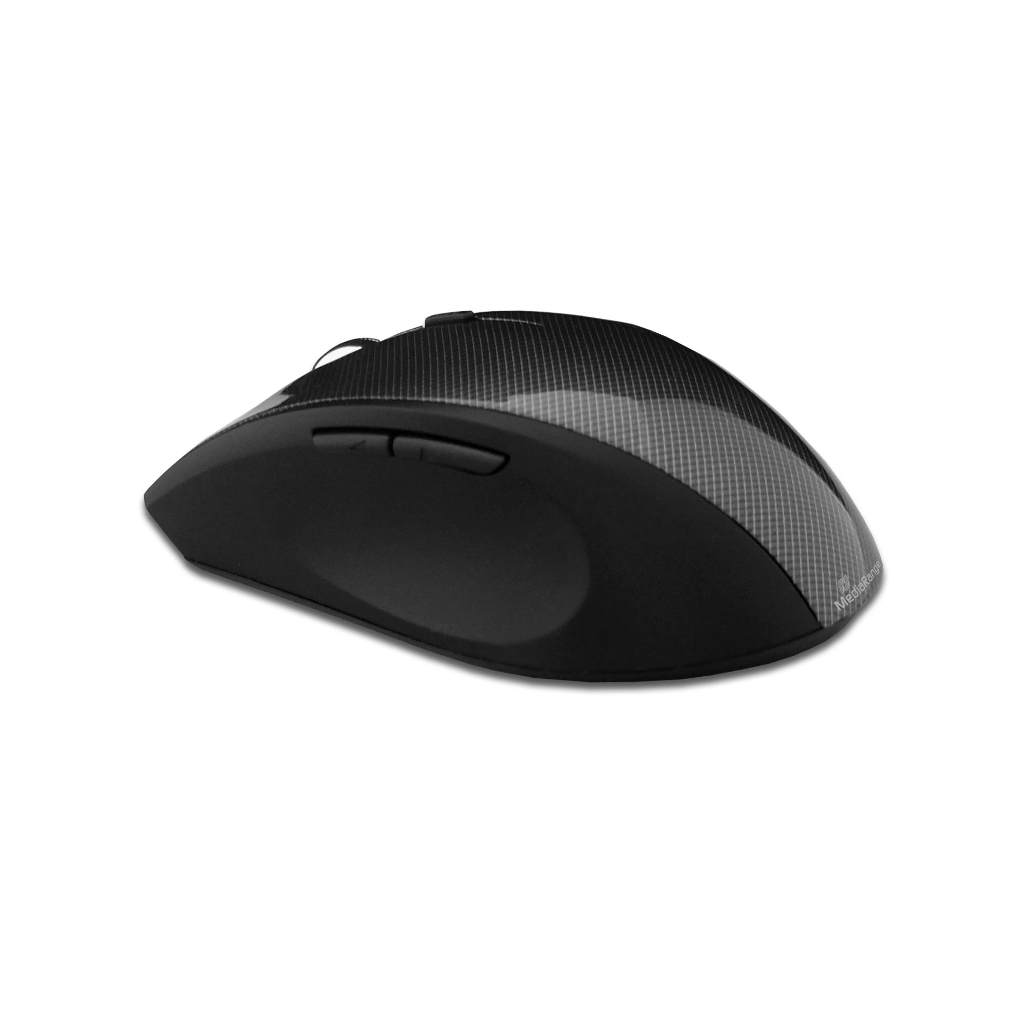 4c9cacca-149e-450b-84d9-38cd8aefe796 MOUSE USB OPTICAL WRL 5-BUTTON/BLACK MROS207 MEDIARANGE