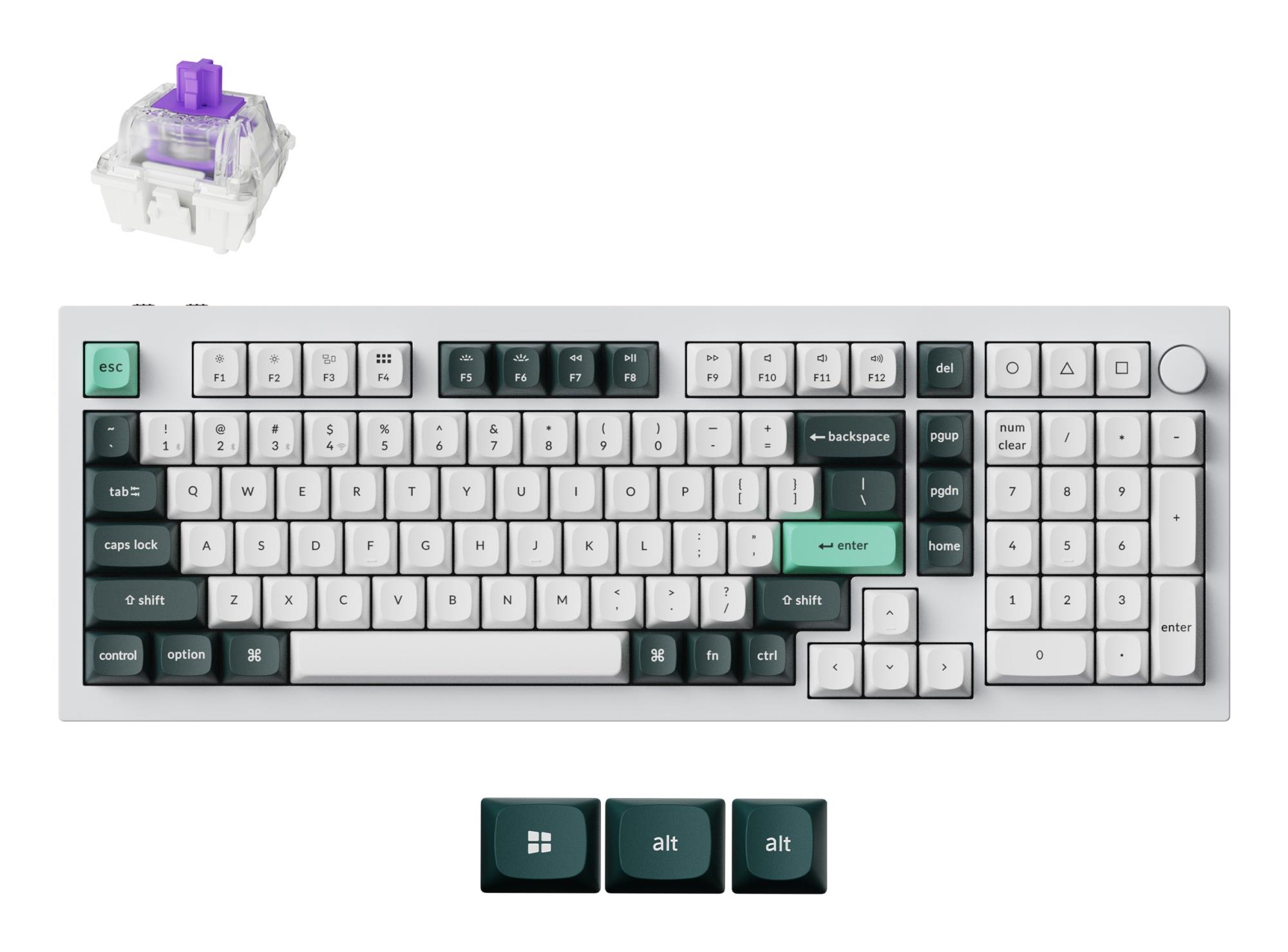 4ca7bbc5-82ca-45cd-bc51-a4c54cbdb1c7 Klaviatūra Keychron Q5 HE su Hall Effect Gateron jungikliais