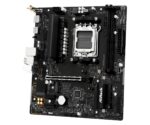 ASROCK A620AM-XWIFI motininė plokštė, vaizdas iš šono su jungčių išdėstymu