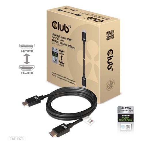 HDMI laidas 3m, HDMI 2.1 su 48Gbps pralaidumu
