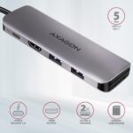 I/O HUB USB3.2 5IN1/0.2M HMC-5 AXAGON