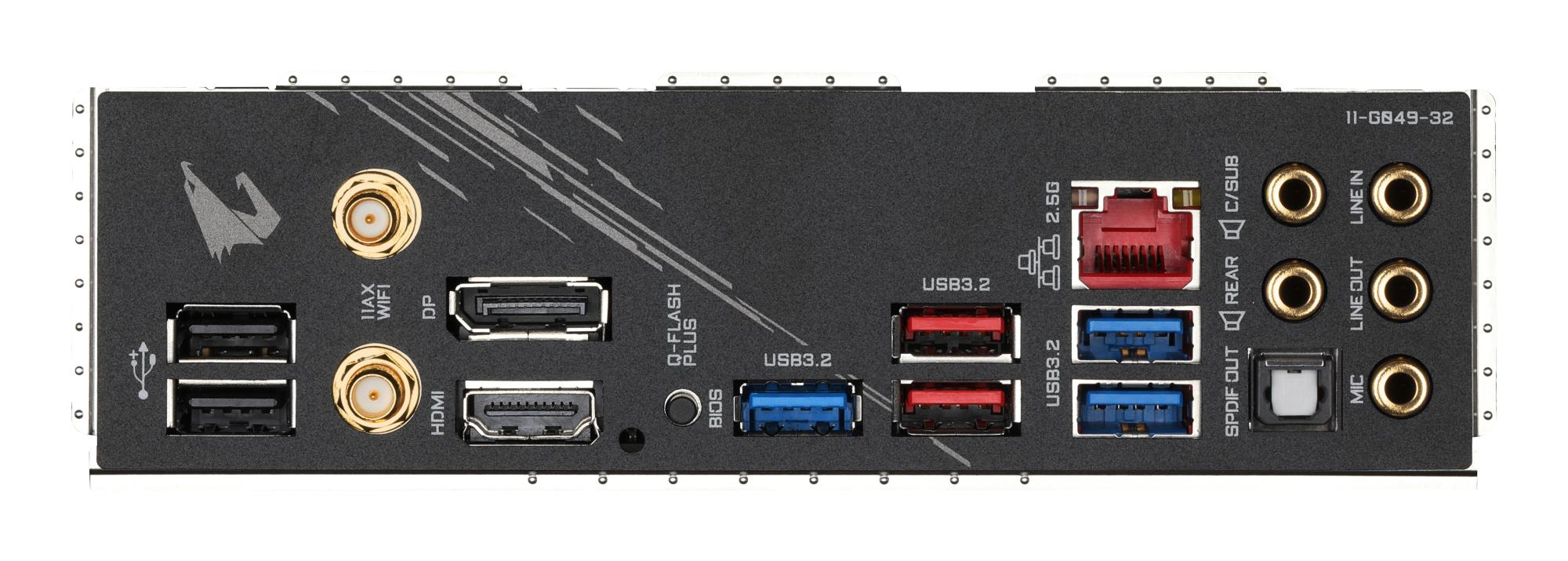 4dff130c-d5a1-4ae7-bf3f-3476471e17f2 Mainboard GIGABYTE AMD B550 SAM4 ATX Memory DDR4 Memory slots 4 2xPCI-Express 3.0 1x 1xPCI-Express 3.0 2x 1xPCI-Express 4.0 16x 2xM.2 1xHDMI 1xDisplayPort 2xAudio-In 3xAudio-Out 2xUSB 2.0 5xUSB 3.2 1xOptical S/PDIF 1xRJ45 2xRF-Out B550AORUSELITEAXV2