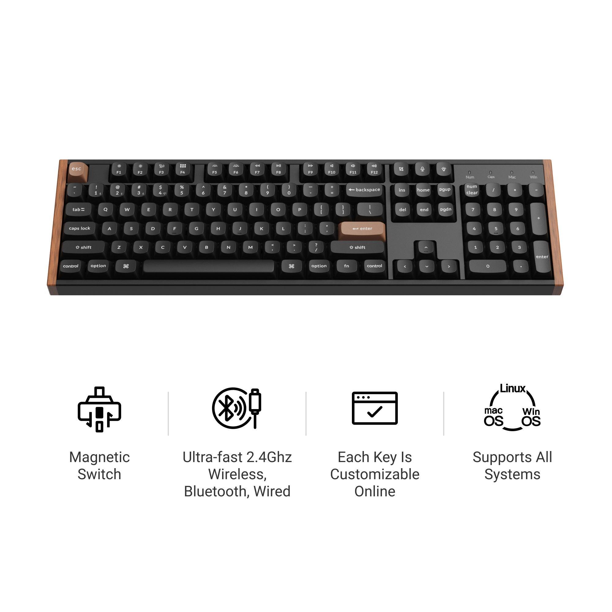 4efa0187-96d0-419b-8e4c-d75e9ea36650 KEYBOARD WRL K10 HE SPECIAL ED/BLACK K10H-F1 KEYCHRON