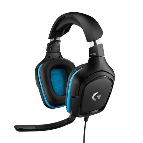 Ausinės Logitech G432 su 50 mm garsiakalbiais ir 7.1 erdvinio garso