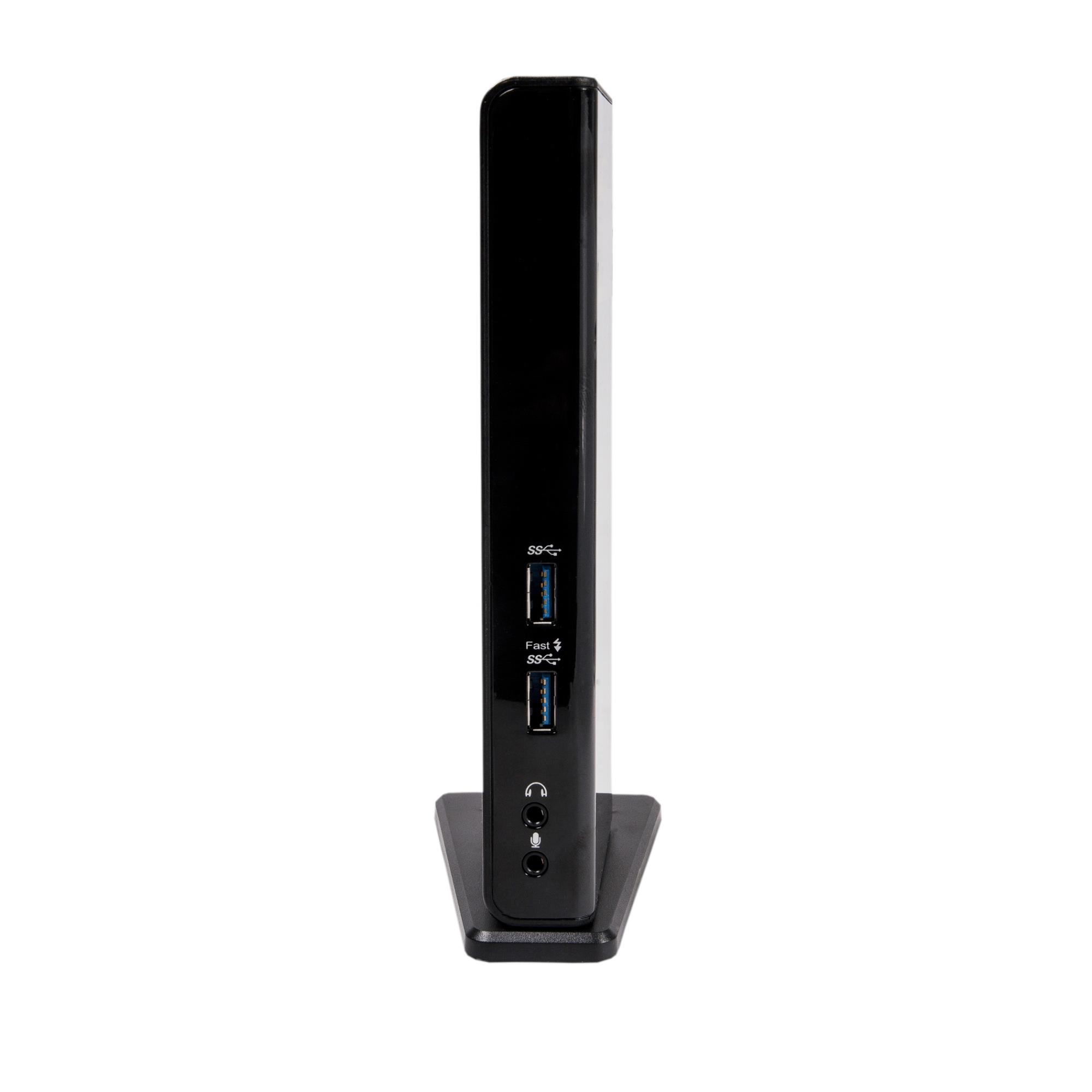 5024d92b-f4e3-4cc9-91ee-1ac89166f7c2 Dokų stotelė CSV-3242HD su atidarytu USB jungčių išdėstymu