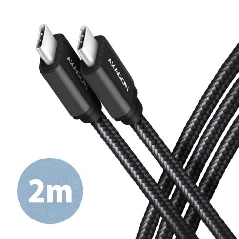 USB-C į USB-C laidas 2m, 60W, juodas
