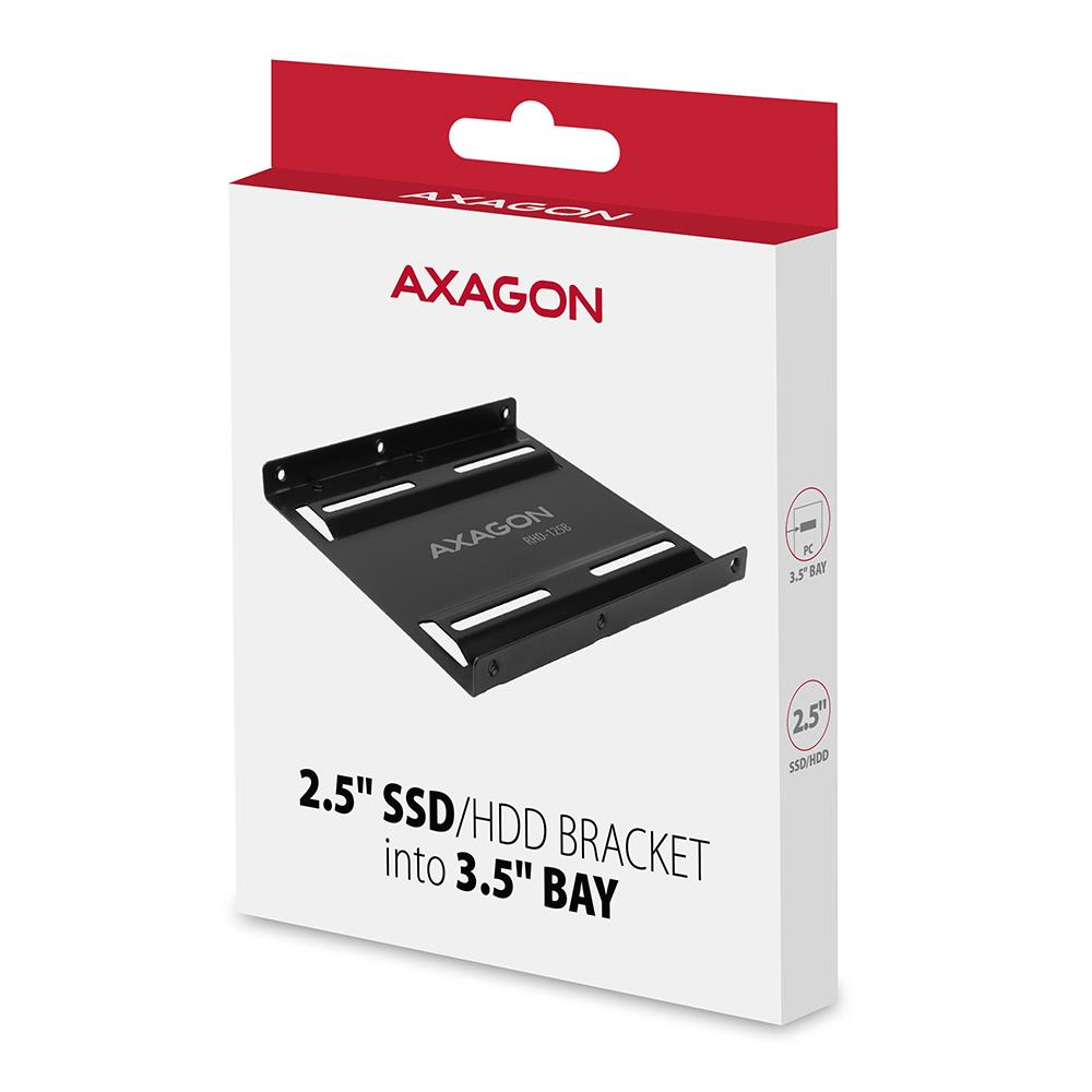 50e676ec-00cf-4136-a68e-8596b593ed70 SSD ACC BRACKET 2.5" TO 3.5"/RHD-125B AXAGON