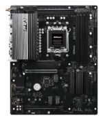 Mainboard ASROCK AMD B850 SAM5 ATX Memory DDR5 Memory slots 4 1xPCI-Express 4.0 16x 1xPCI-Express 5.0 16x 1xM.2 1xHDMI 1xAudio-In 1xAudio-Out 1xMicrophone 6xUSB 2.0 4xUSB 3.2 1xUSB-C 1xRJ45 B850PRO-AWIFI