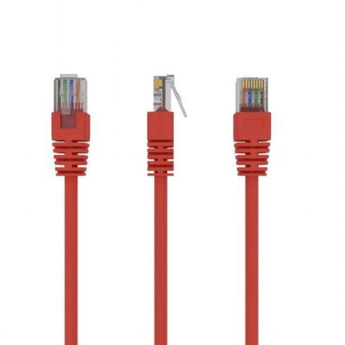 PATCH CABLE CAT5E UTP 1.5M, raudonas, 8P8C jungtis