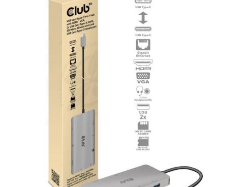I/O HUB 9IN1 USB-C/CSV-1594 CLUB3D