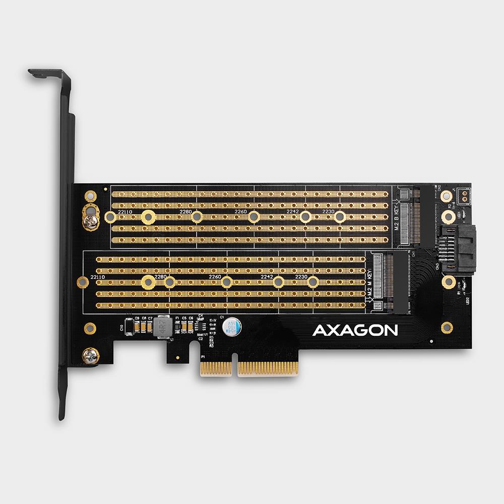539e291b-6e39-4042-b114-331d48b50b42 SSD ACC ADAPTER NVME/SATA/M.2/SP&LP PCEM2-D AXAGON