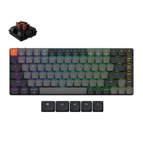Klaviatūra Keychron K3 su RGB apšvietimu ir belaidžiu ryšiu