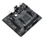 ASROCK A520M-HVS motininė plokštė, šoninis vaizdas su prievadų išdėstymu
