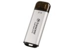 Išorinis SSD TRANSCEND ESD300 2TB, matomas iš viršaus, su USB-C jungtimi