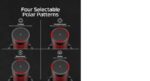 Mikrofonas HyperX QuadCast 2, šoninis vaizdas su matomu jungikliu