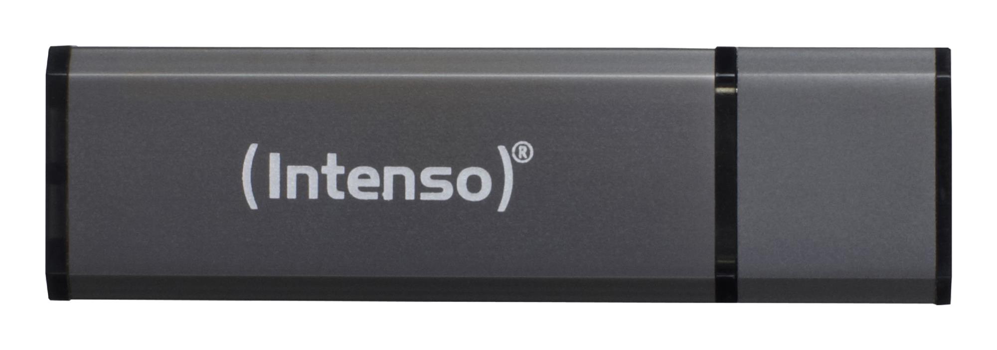 5590d655-ec73-40ff-b62d-390b87c3afe5 Intenso 64GB USB2 atminties kortelė antracito spalvos