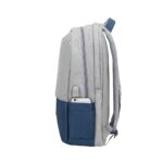 NB BACKPACK ANTI-THEFT 17.3"/7567 GREY/DARK BLUE RIVACASE