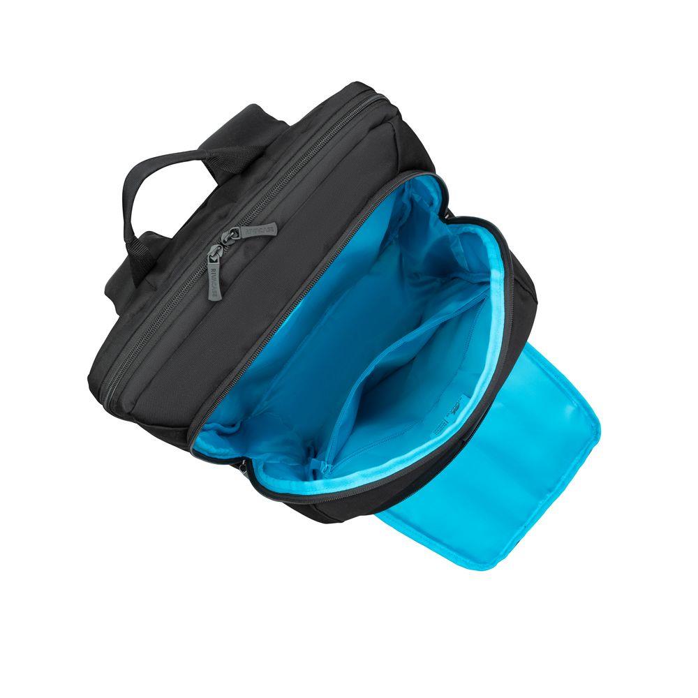 55f077f5-bcff-4fbd-958b-e8f4a18dba45 Kuprinė NB BACKPACK ALPEND. ECO 17.3" iš šono, rodo užtrauktukus ir kišenes