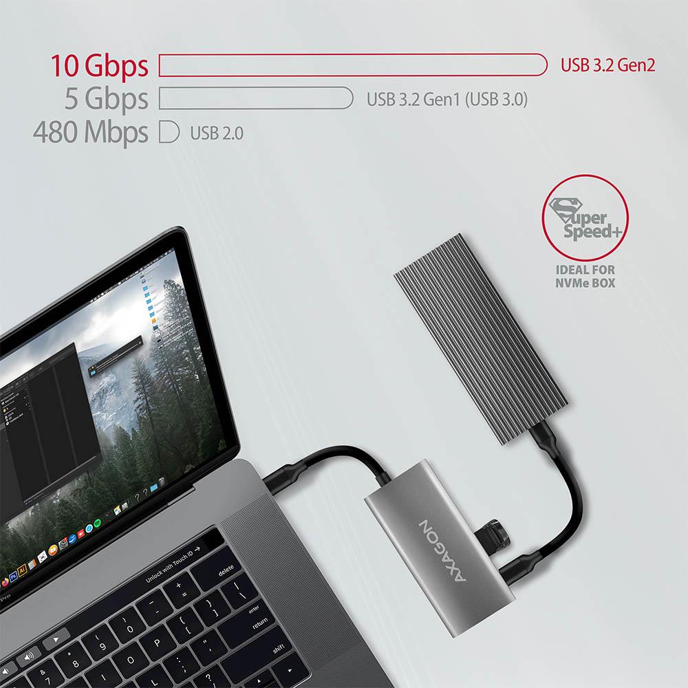 56a732f3-bf9c-463a-b34e-5009b65f853b I/O HUB USB3.2 4PORT/0.13M HMC-4G2 AXAGON