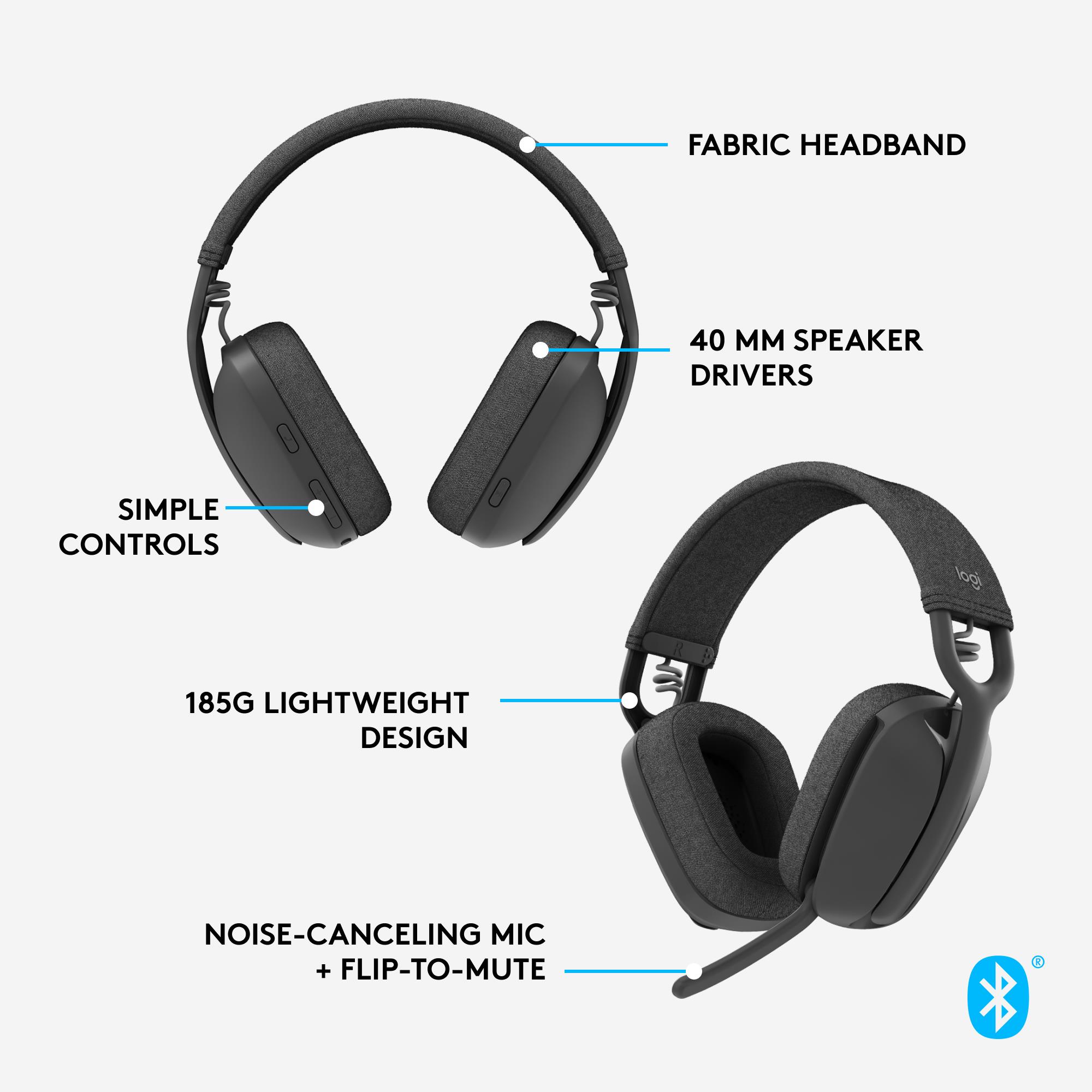 56b96e3b-9114-4215-865a-95d903d67a94 HEADSET ZONE VIBE 100 WRL/BLACK 981-001213 LOGITECH