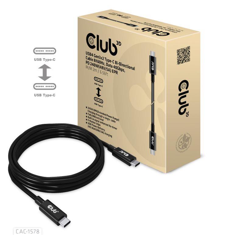 5716f299-23ab-45ed-8e84-a6fac053b4e6-2 USB-C bi-direkcinis laidas 2m, 8K60Hz, 40Gbps duomenų perdavimas