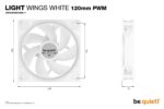 CASE FAN 120MM LIGHT WINGS PWM/WHITE PWMBL100 BE QUIET