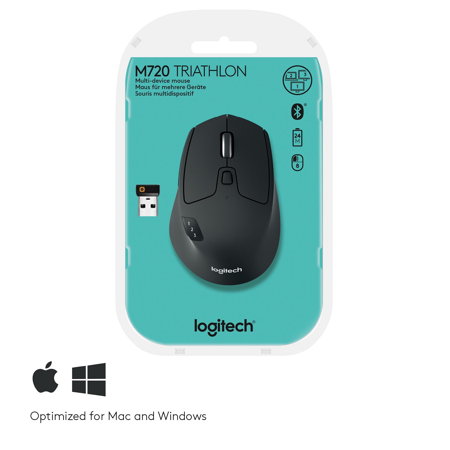 572cdaf6-1b50-4950-a324-a96bfaa88857 MOUSE BLUETH OPTICAL M720/TRIATHLON 910-004791 LOGITECH