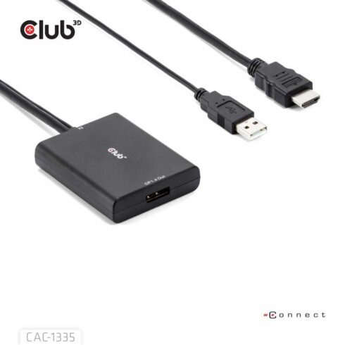I/O adapteris DP į USB/HDMI, palaiko 4K120Hz ir 8K30Hz